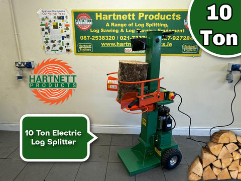 10Ton Electrical Log Splitter for sale Hartnett products Cork Ireland 