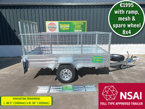 New Single Axle 8x4 Trailers