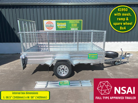 New Single Axle 8x4 Trailers